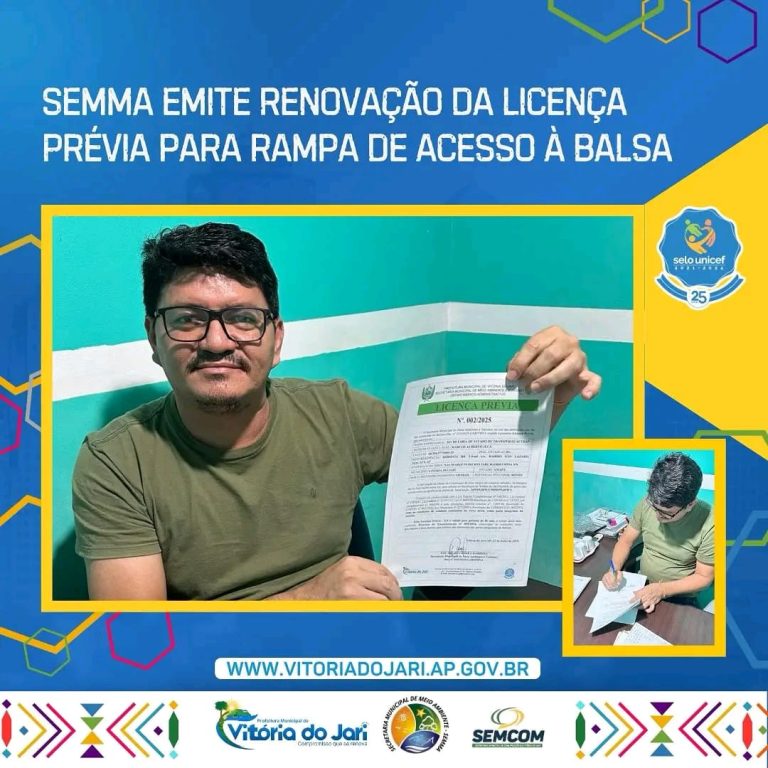 RENOVAÇÃO DE LICENÇA PRÉVIA PARA A RAMPA DE ACESSO Á BALSA