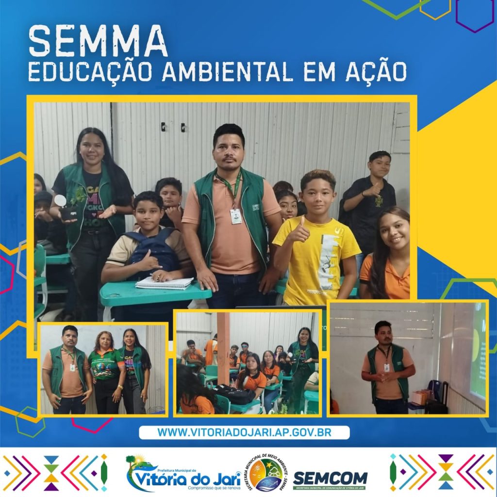 ,a secretaria de meio ambiente (SEMMA) por meio do departamento de educação ambiental realizou uma palestra na Escola Teotônio Brandão vilela,